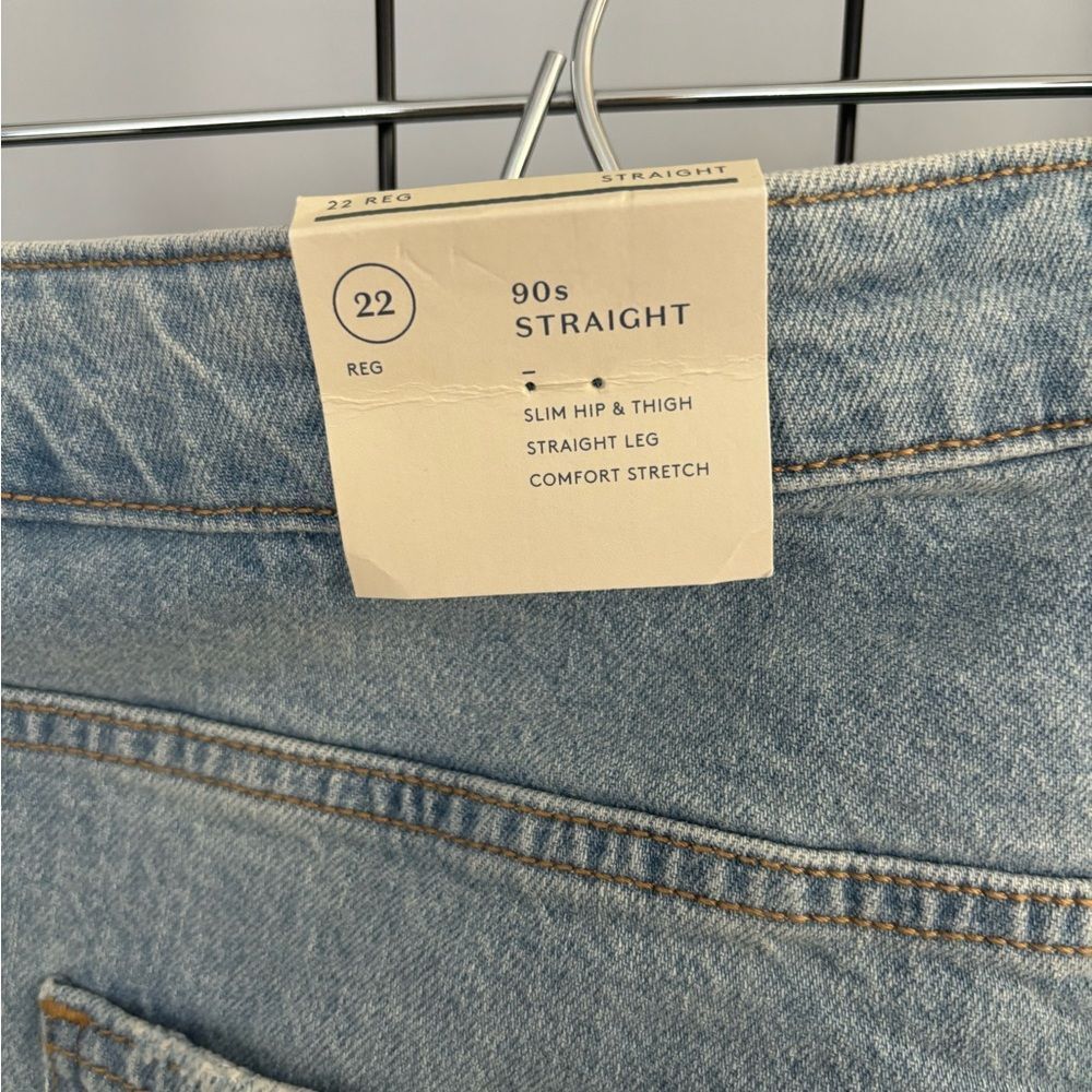Universal Thread High Rise 90s Straight Leg Rhinestone Jeans NWT - Picture 7 of 14
